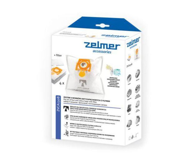 ZELMER ZVCA130B 4 worki + 1filtr antyzapachowe - 361468 - zdjęcie